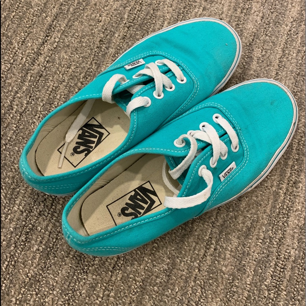 Aqua Vans, women’s size 6